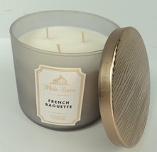 BBW White Barn 14.5 oz Scented 3-Wick Candle - French Baguette - New w/ BONUS! - $43.53