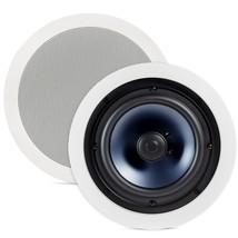 Polk Audio RC80i 2-way Premium In-Ceiling 8&quot; Round Speakers, Set of 2 Perfect fo - £364.04 GBP