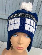 Dr. Who BBC Police Box Pom Stocking Ski Winter Cap Hat - $11.55