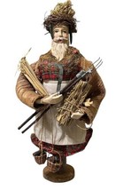 Silvestri Santa Gardener Farmer Scottish Rustic Primitive Christmas 90&#39;s RARE - £45.66 GBP