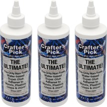 Crafter&#39;s Pick The Ultimate! Super Glue 24oz 3Pcs - £22.72 GBP