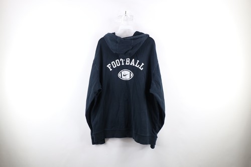Vtg Nike Mens XL Faded Travis Scott Mini Swoosh Full Zip Hoodie Sweatshirt Black Item image 9