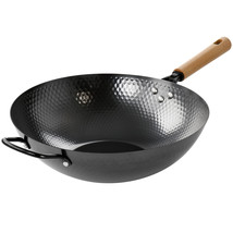 Oster Bressler 13.5in Nonstick Carbon Steel Wok with Wooden Handle - $84.49