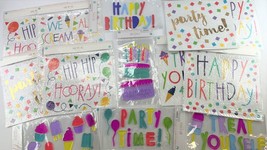 24 Piece Party Décor Pack Gel Clings &amp; Wall Decals Special Occasions &amp; B... - $19.99