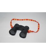 Build a Bear Workshop Black Toy Binoculars 4&quot; Red Yellow Paw Print Strap... - £11.32 GBP
