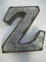 Galvanized Metal Letter Z 6&quot; Rustic Country Industrial Farmhouse 3D - £2.37 GBP