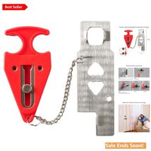 Portable Door Lock Guard - Ultimate Travel Security - Lightweight &amp; Compact - $22.72