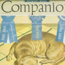 Dog Art Dachshund Woman&#39;s Home Companion Magazine Cover Framed Vtg - £66.18 GBP