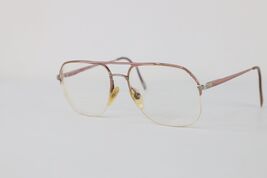 Vintage Caravaggio Eyewear Rome Half Frame Aviator Eyeglasses Glasses Pink - $49.45