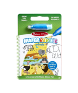 Melissa &amp; Doug Water Reveal Animals Color with Water 4 Scenes &amp; Water Pe... - £10.11 GBP