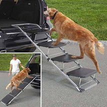 Foldaway Vehicle Dog Ramp Steps for older Senior dogs or those with arthritis - £178.24 GBP