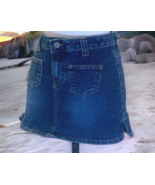 US Polo Assn Womens Mini Denim Jean Skirt Juniors Size 3/4 Blue Pockets - £9.31 GBP