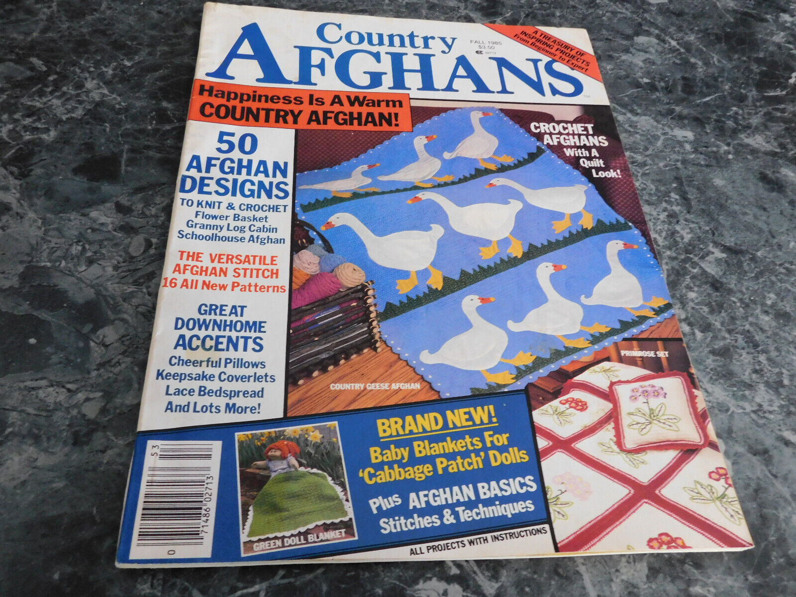 Country Afghans Magazine Fall 1985 - $2.99