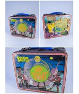 ORIGINAL Vintage 1968 Aladdin Dr Dolittle Metal Lunch Box Covered in Sti... - $59.39