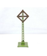 Lionel Trains Prewar #O68 Railroad Warning Sign Green &amp; Brass 1925- 1942... - $13.52 CAD