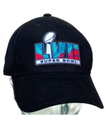 Vtg Super Bowl LVII Hat-Caesars Sportsbook-NFL Football-Black-Strapback - £12.86 GBP