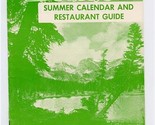 Boulder Colorado 1957 Summer Calendar &amp; Restaurant Guide  - $17.82