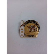 Vintage 1964 Maryland State WBA Bowling Lapel Hat Pin - £4.17 GBP