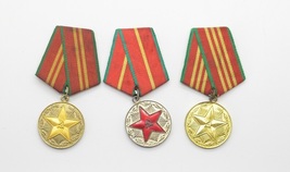 Vintage Soviet Union medals set, 10-15-20 years of impeccable service, militaria - £19.11 GBP