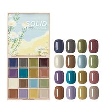 Gel Nail Polish Palette 16 Colors Solid Gel Nail Polish Cream For Diy Na... - £13.39 GBP
