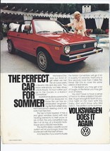 1980 Volkswagen Rabbit Print Ad Automobile car 8.5&quot; x 11&quot; - £15.02 GBP