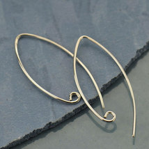 Sterling Silver Ear Wire - Small Marquis 25x15mm - $286.30 MXN