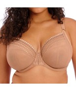 Elomi EL8900 Cafe Au Lait Sheer Underwire Bra With Lace &amp; Sequin Details... - $28.80