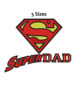 SuperDad Super Dad 5sizes Digitized filled embroidery design Digital Dow... - $3.99
