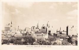 RPPC Skyline Tulsa Oklahoma OK 1941 Postcard P8 - £13.97 GBP
