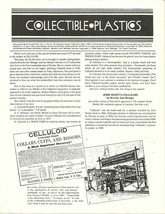 Collectible Plastics - Vol 1, No 9/10 - Celluloid, Sorrento, Pyralin, Pierretone - £7.98 GBP