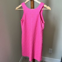 Lilly Pulitzer Mango Shift Dress Tropical Pink Retro Knit Jacquard Size XS - $49.49