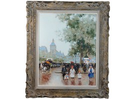 André Gisson (1921- 2003) Parisian Scene oil on canvas - $2,470.05
