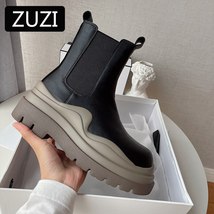 ZUZI New High Quality Martn Boots Women&#39;s Autumn and Winter  Velvet British Styl - £41.45 GBP