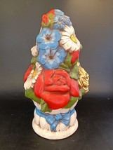 RARE Vintage 1970’s  Eur-O-Con Floral Ceramic Topiary / Centerpiece 9 1/... - $24.00