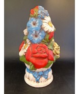 RARE Vintage 1970’s  Eur-O-Con Floral Ceramic Topiary / Centerpiece 9 1/... - $24.00