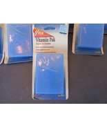 APEX LOT OF 6 NEW VITAMIN PACKS FOUR COMPARTMENTS FOR SUPPLEMENTS BLUE   - $148.71 MXN