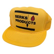 Vintage School Bus Yellow Snapback Hat Berks Products Cap - $16.48