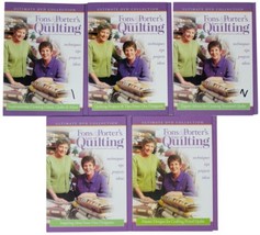 Lot Of 5 Fons &amp; Porter&#39;s Love Of Quilting Dv Ds Quilt Design Techniques Projects - £35.03 GBP