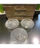 7 Pc VtManhattan Candle Lights Moonlight Crystal Clear 4” Votive Candle ... - $47.53 CAD