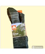 MENS 3 Pk OZARK TRAIL CREW SOCKS Fits 6-12 Shoe Wool Athletic GRN Hiking... - £10.18 GBP