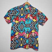 Oh Snap! Retro 90s Theme Geometric Stretch Shirt Drill Clothing Mens Siz... - $24.75