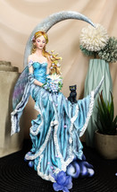 Ebros Large Celestial Moon Water Elemental Fairy Statue 11&quot;H By Nene Thomas - £71.60 GBP