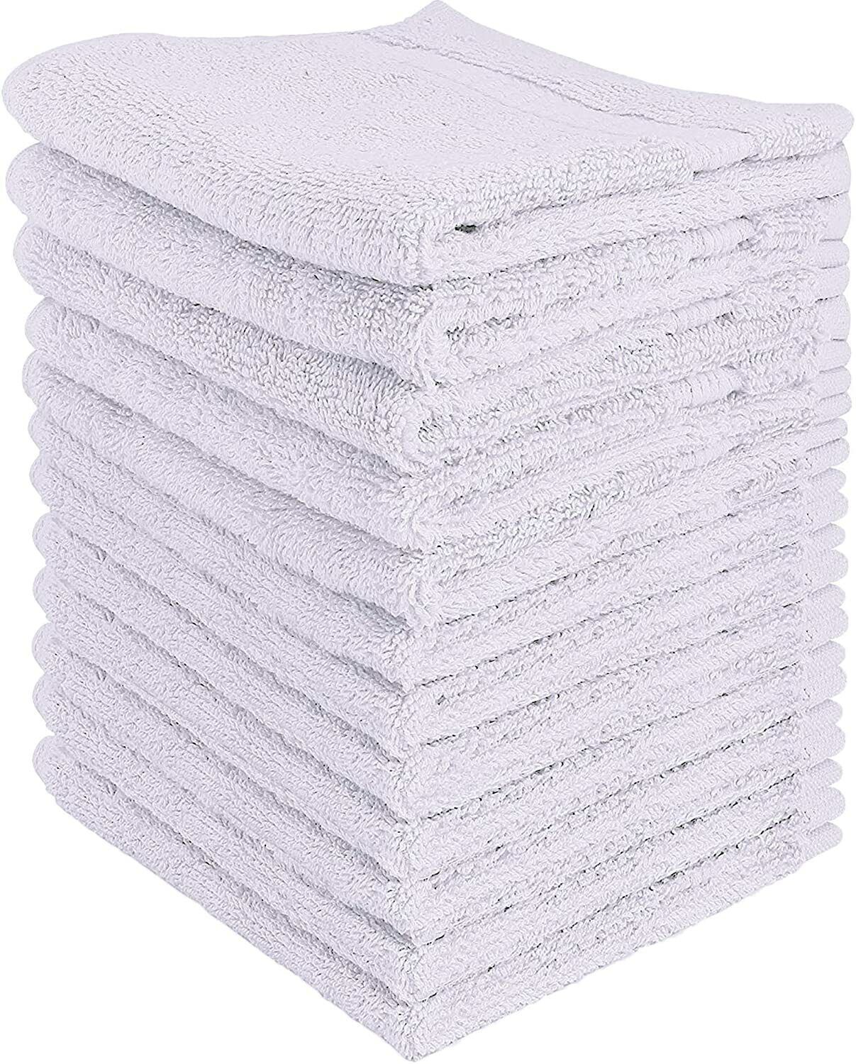 12 Pack Utopia Towels 600 GSM Premium Cotton White Washcloth Set 12 x 12 Inches - $35.99