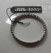 Charming Charlie RSVP Shimmering Rhinestone Stretch Bracelet - £7.37 GBP