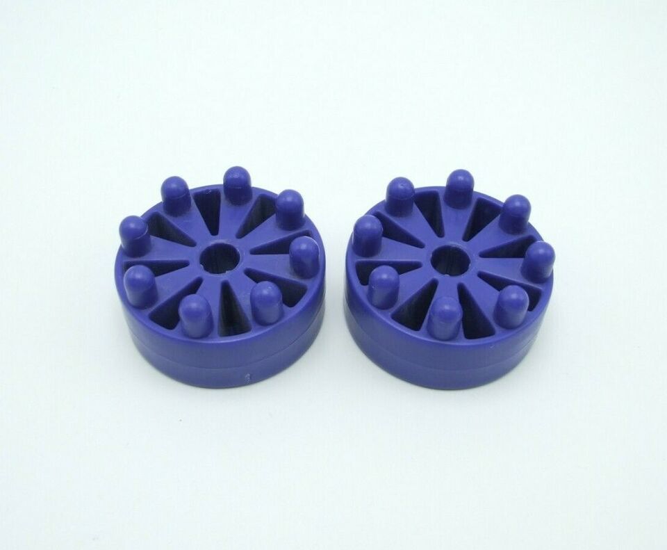 Primary image for Tinkertoy 2 Gears Purple Replacement Parts Plastic Tinker Toy Pieces