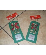 christmas wooden door knob decorations X2 green new - $9.00