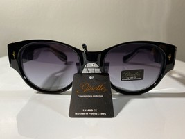 Women&#39;s cat eye style sunglasses with black frame and purple lenses - $180.84 MXN