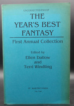 Datlow &amp; Windling YEAR&#39;S BEST FANTASY First ed. Proof 1987 Anthology 1st Annual - £18.03 GBP