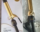 Hot Tools Pro Signature Gold Curling Iron 1 1/4&quot; Inch Long Lasting  - $21.46