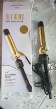 Hot Tools Pro Signature Gold Curling Iron 1 1/4&quot; Inch Long Lasting  - £17.15 GBP